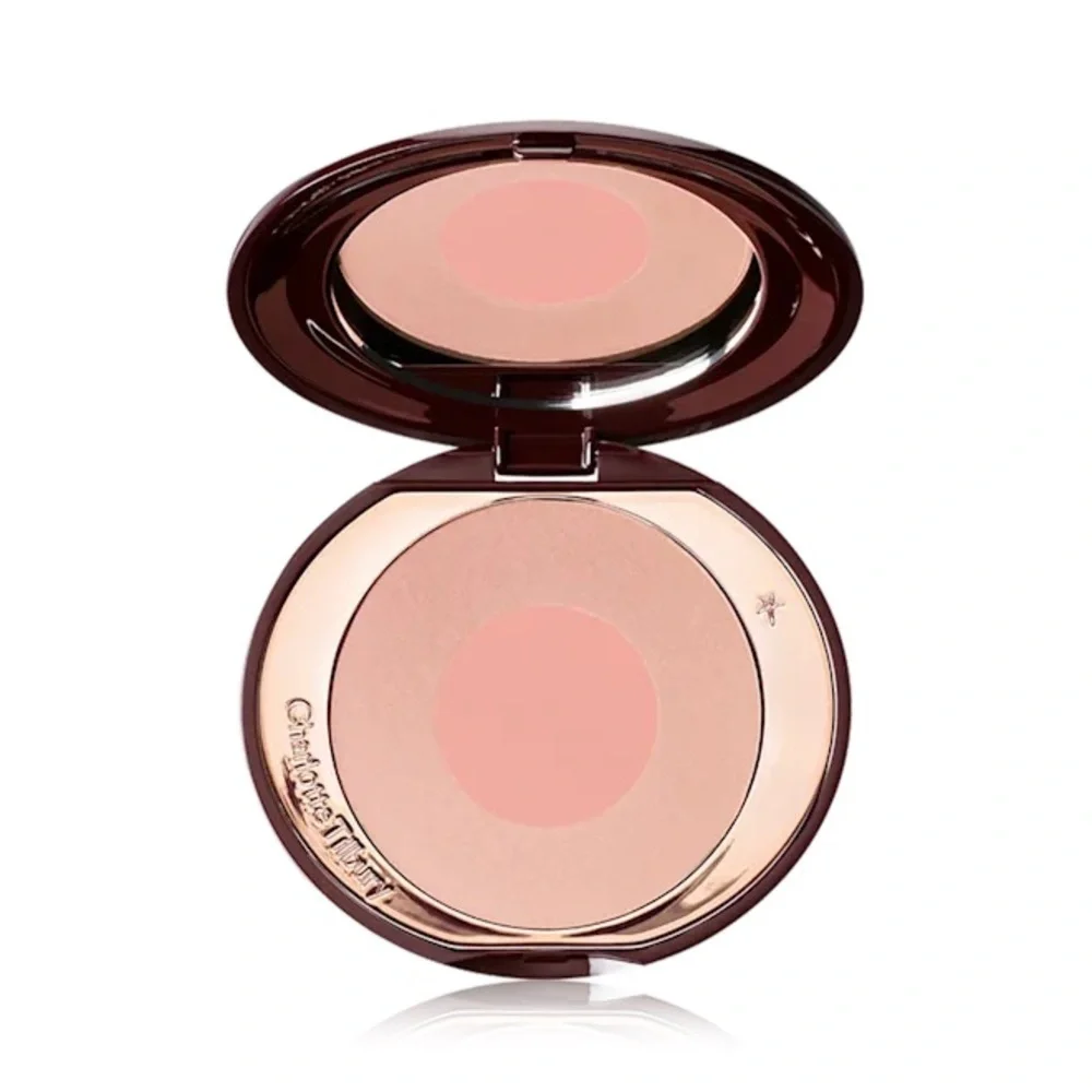 NEW Charlotte Tilbury CHEEK TO CHIC—FIRST LOVE Two-tone peach powder blusher